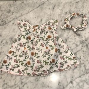 Tommy Bahama Baby Girls Dress w/ Headband NWOT